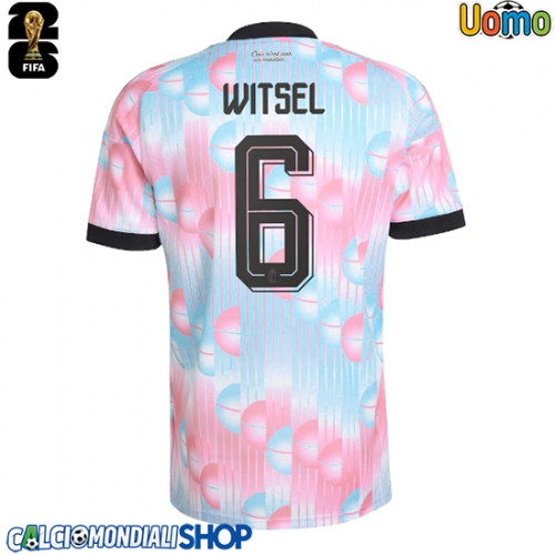 Maglie da calcio Belgio Axel Witsel #6 Seconda Maglia Mondiali 2026  Manica Corta
